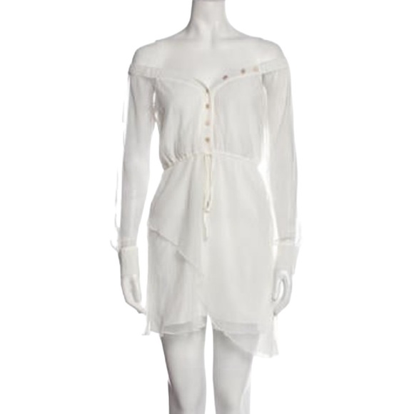 Michael Costello X Revolve Off The Shoulder Mini Dress - Size Small - Picture 1 of 6